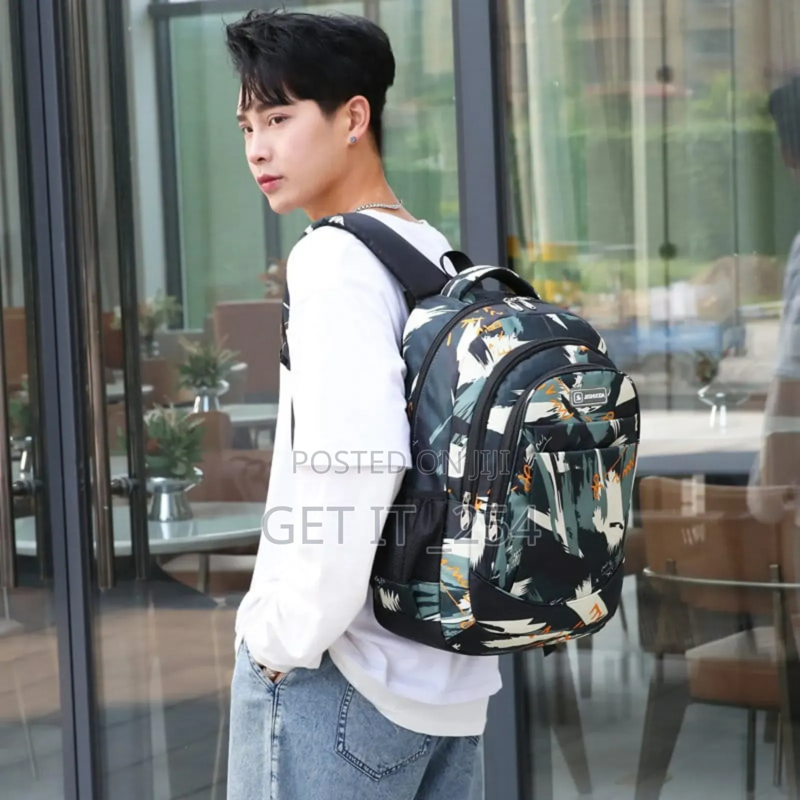 *Geometric Pattern School Bags*

▫Size : 31*45*20cm
