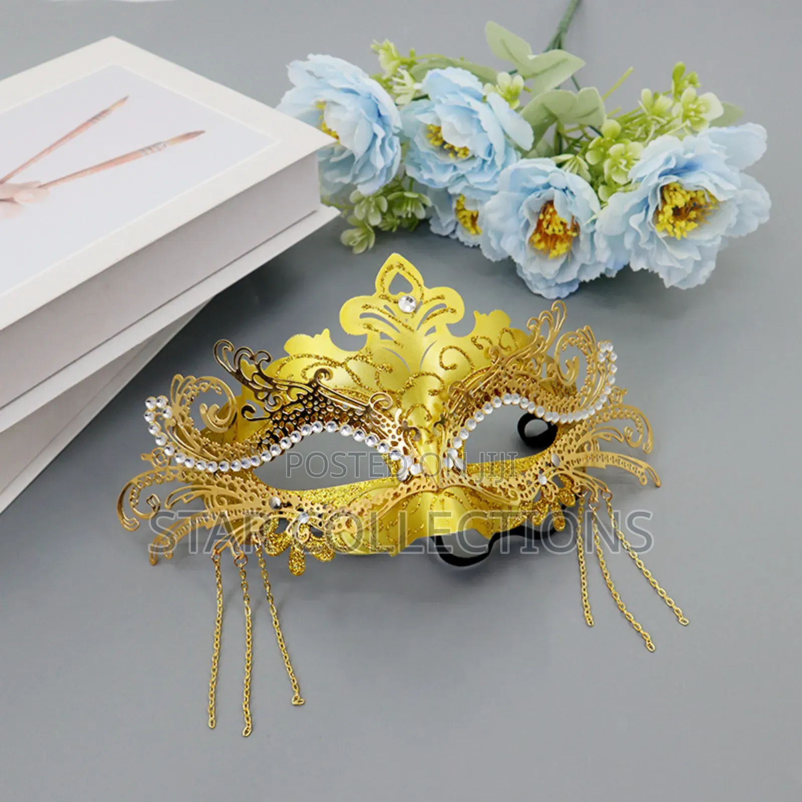 Luxury Embellished Party Mask for Ladies