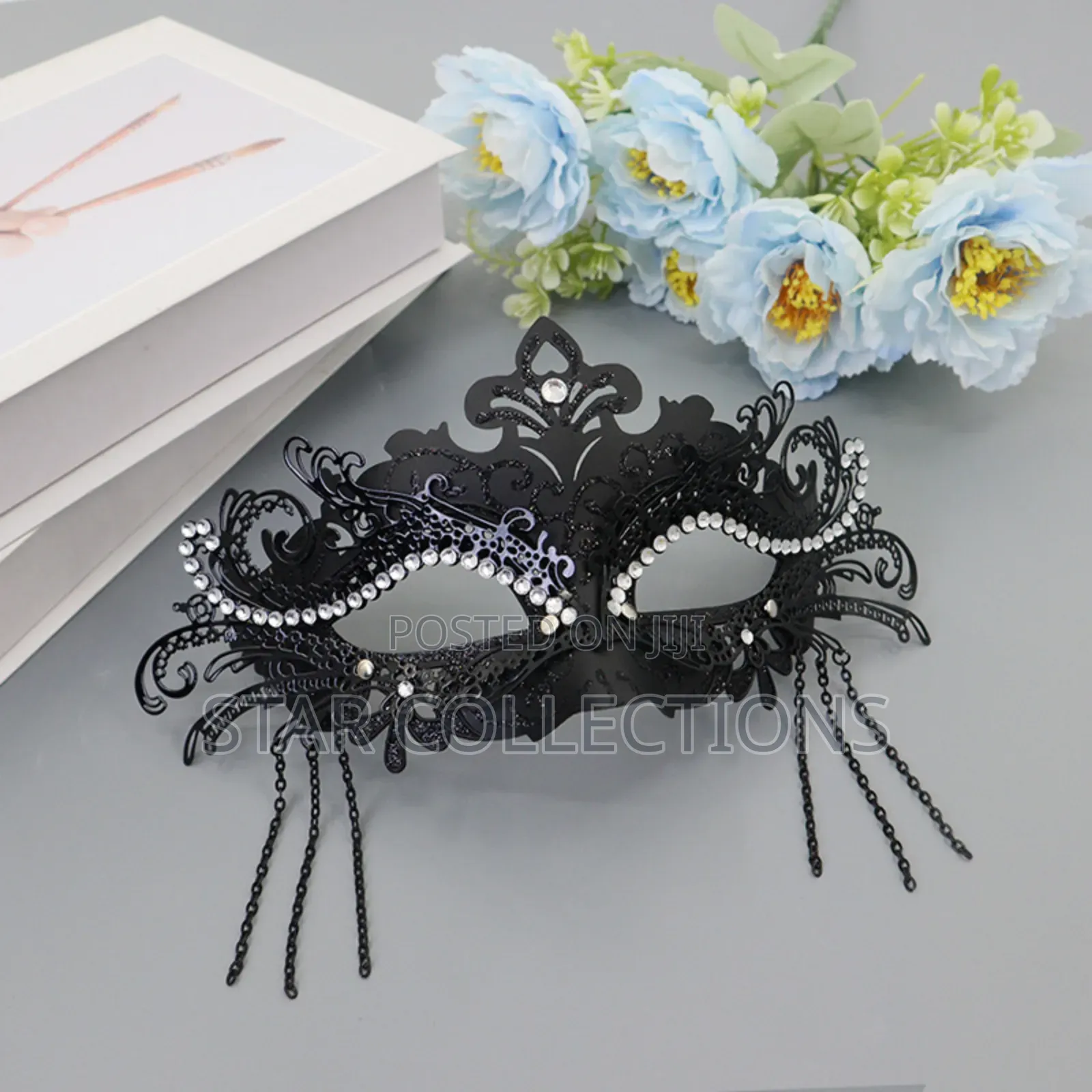 Luxury Embellished Party Mask for Ladies