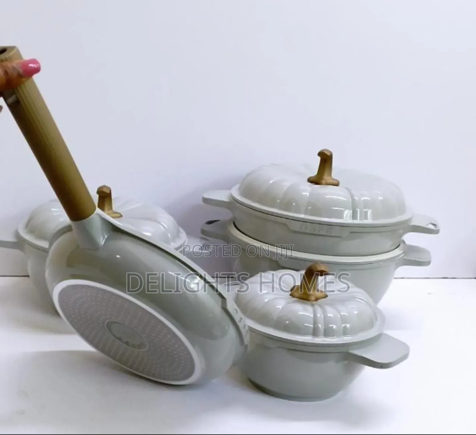 Usfe Pumpkin Granite Cookware Set_alp