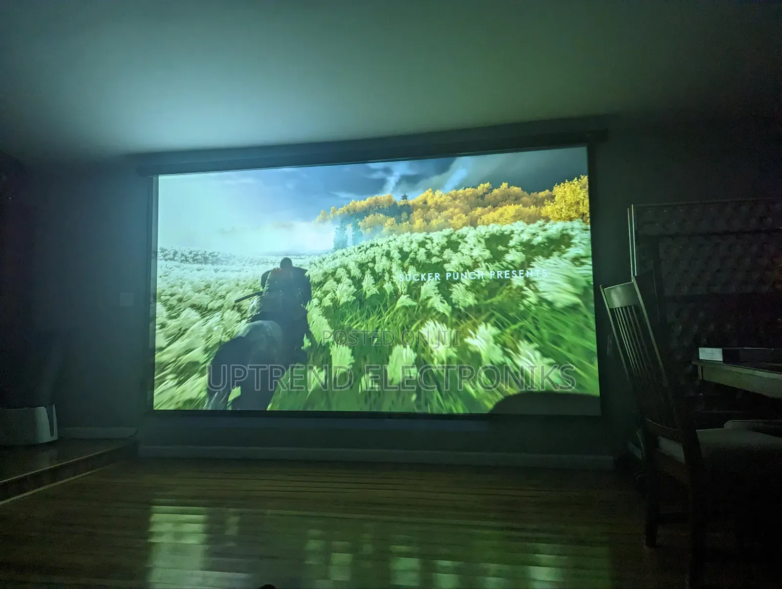 200×200 Cm Electric Projector Screen – Smart, Smooth Stylish