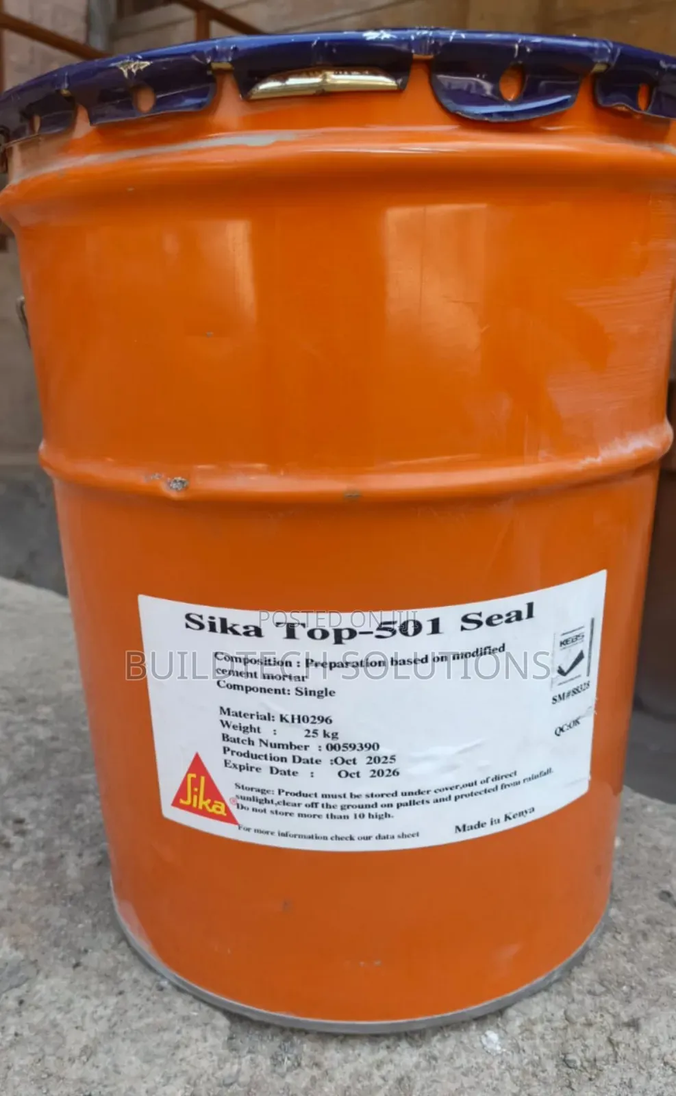 25kgs Masterseal 501/ Sikatop 501