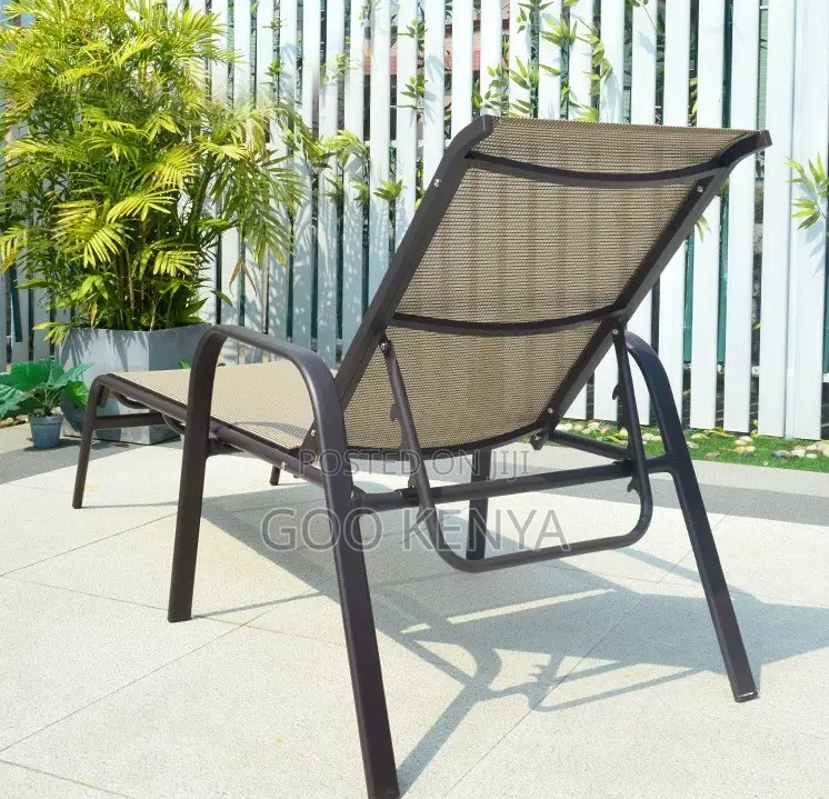 Home Chair; Aluminum Outdoor Lounge Daybed for Beach Pool