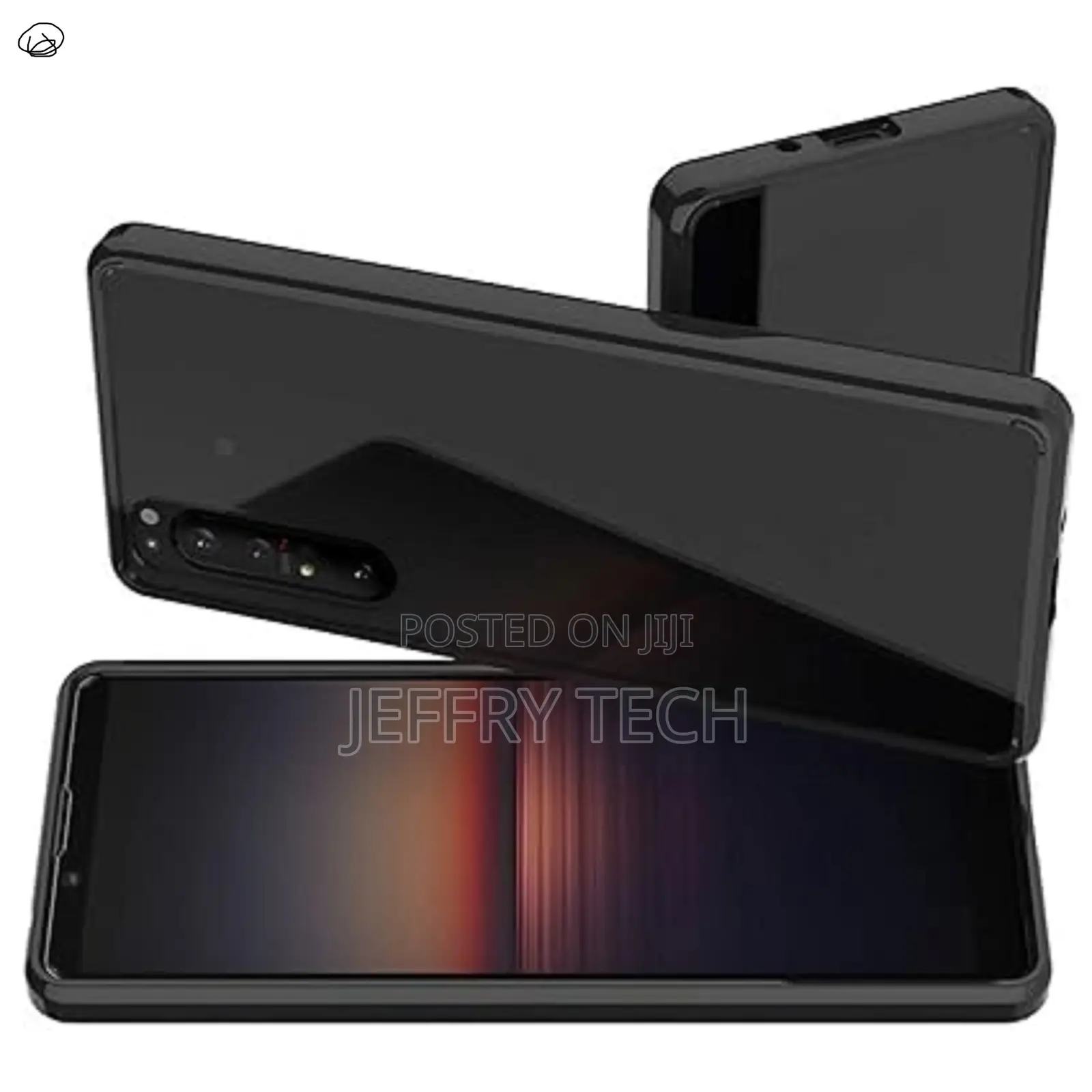 Gwere Sony Xperia 1 Ii Silicone Tpu + Acrylic Protective Case, Black