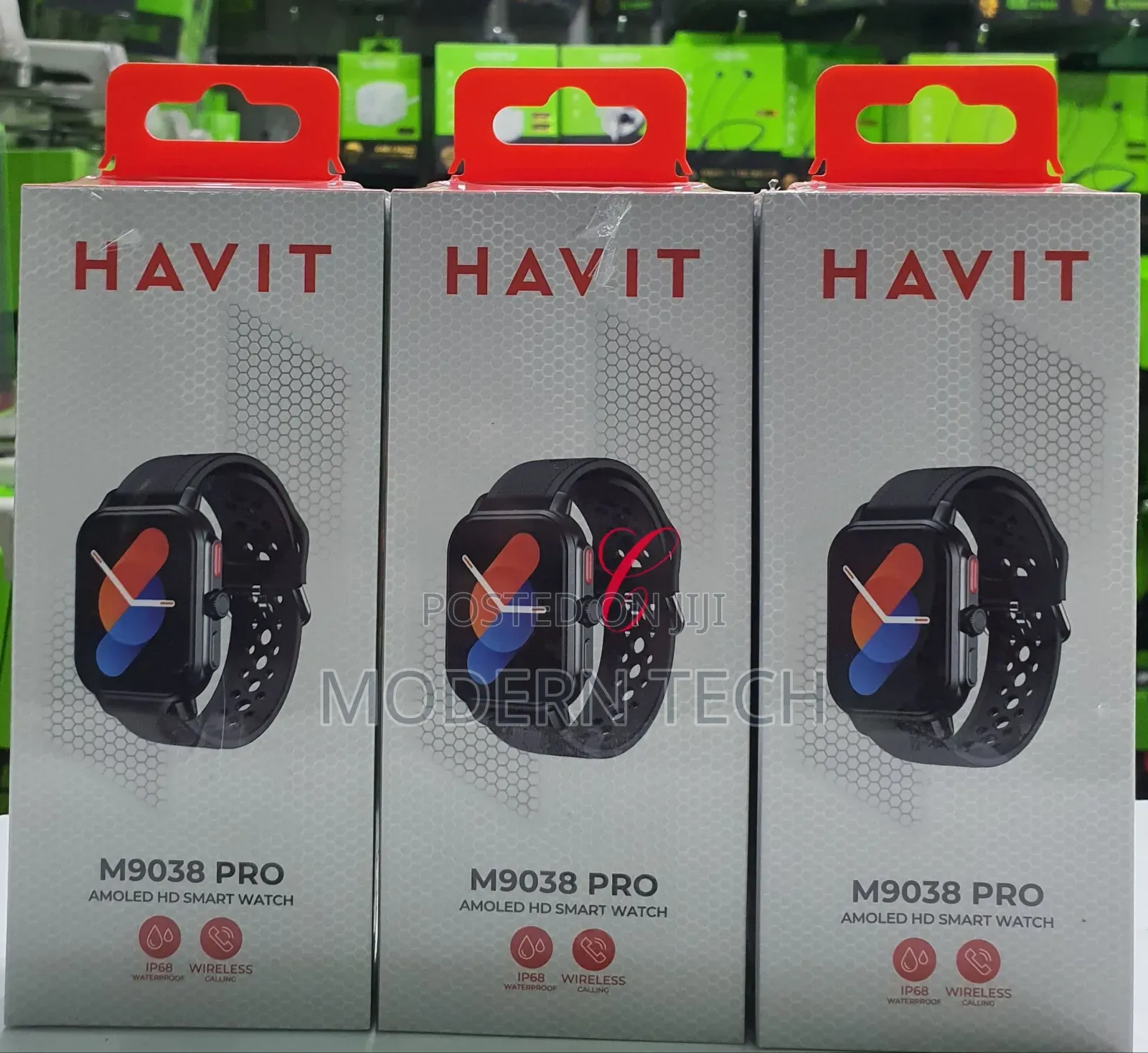 Havit M9038 Pro *Amoled* Ip68 Waterproof Hd Smart Watch