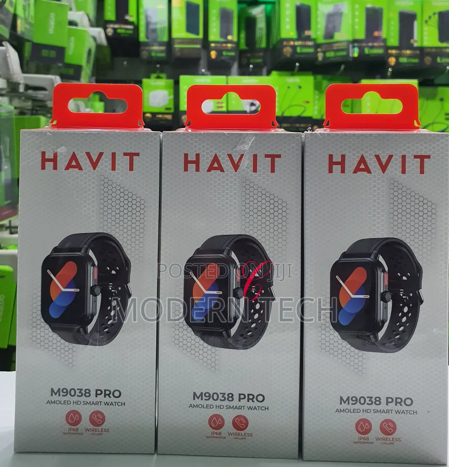 Havit M9038 Pro Amoled Display, Ip68 Waterproof Smart Watch