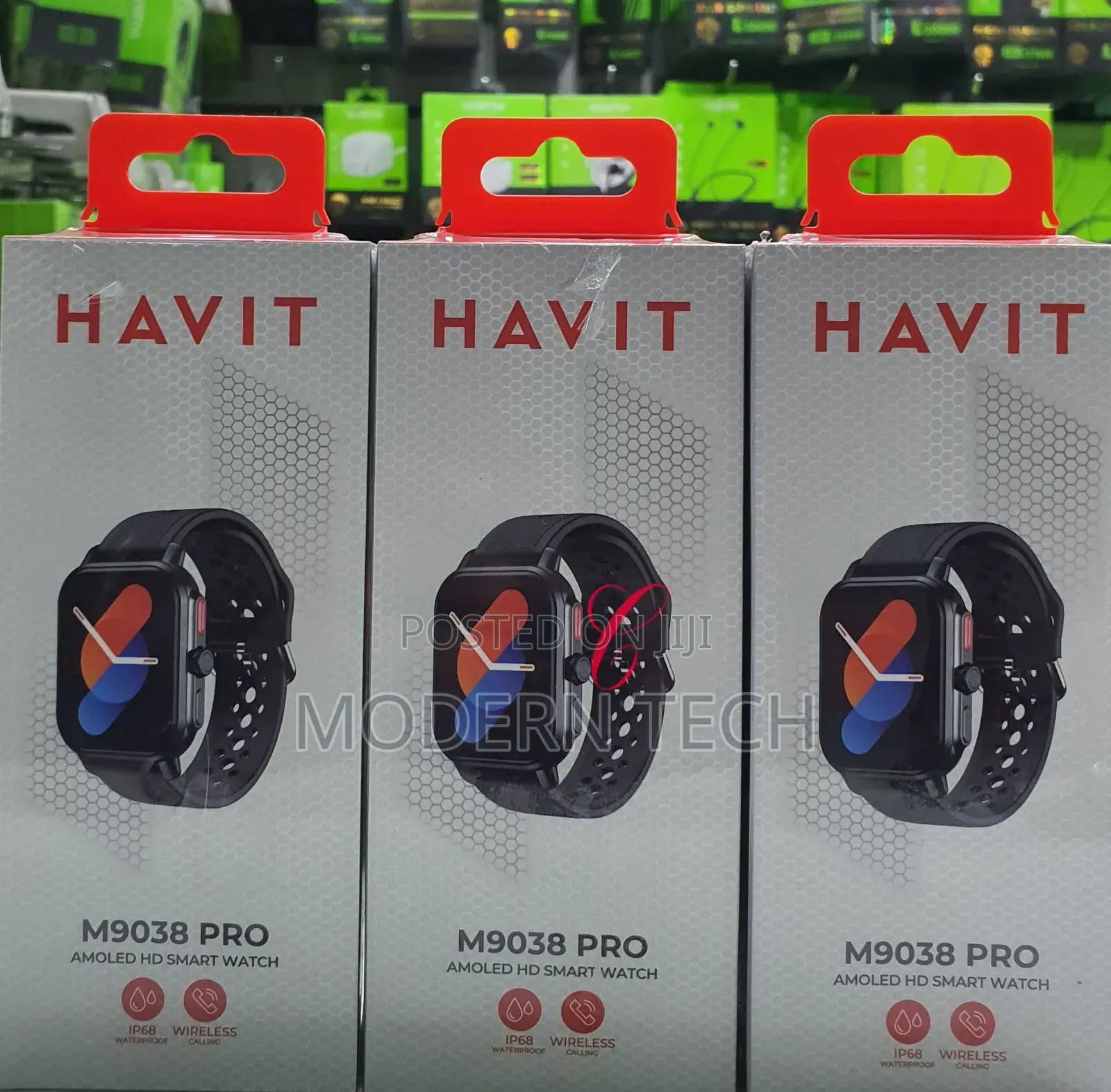 Havit M9038 Pro Amoled Display, Ip68 Waterproof Smart Watch