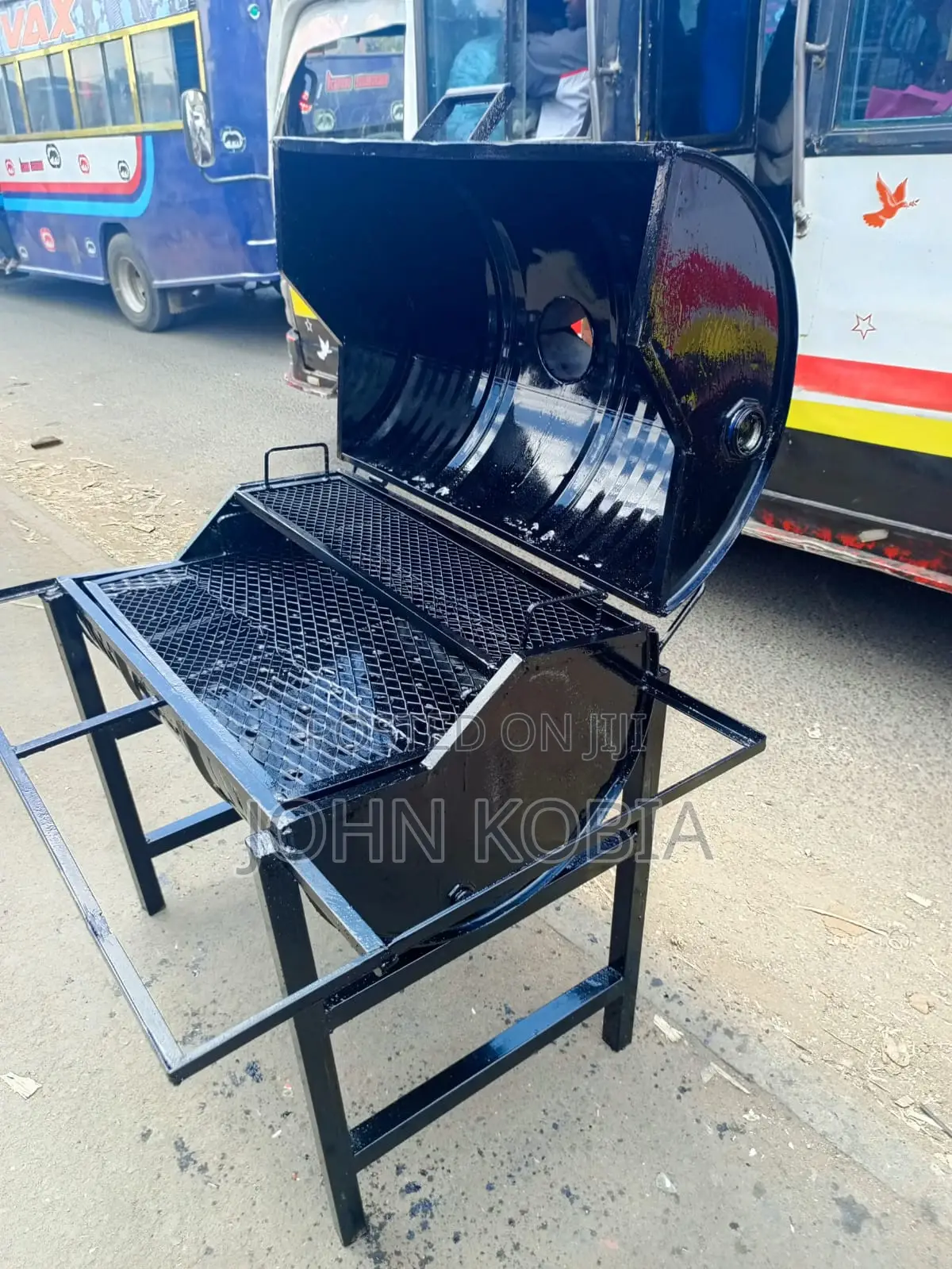 35 X 23 Inch Drum BBQ Grill – Heavy Duty Charcoal Roaster