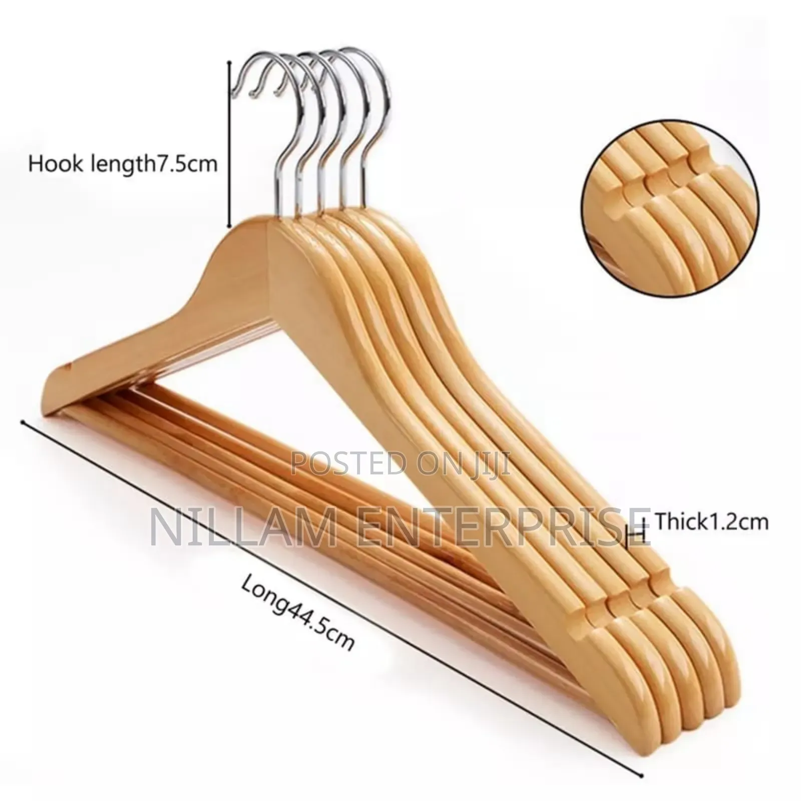 10pcs Wooden Clothes Hangers