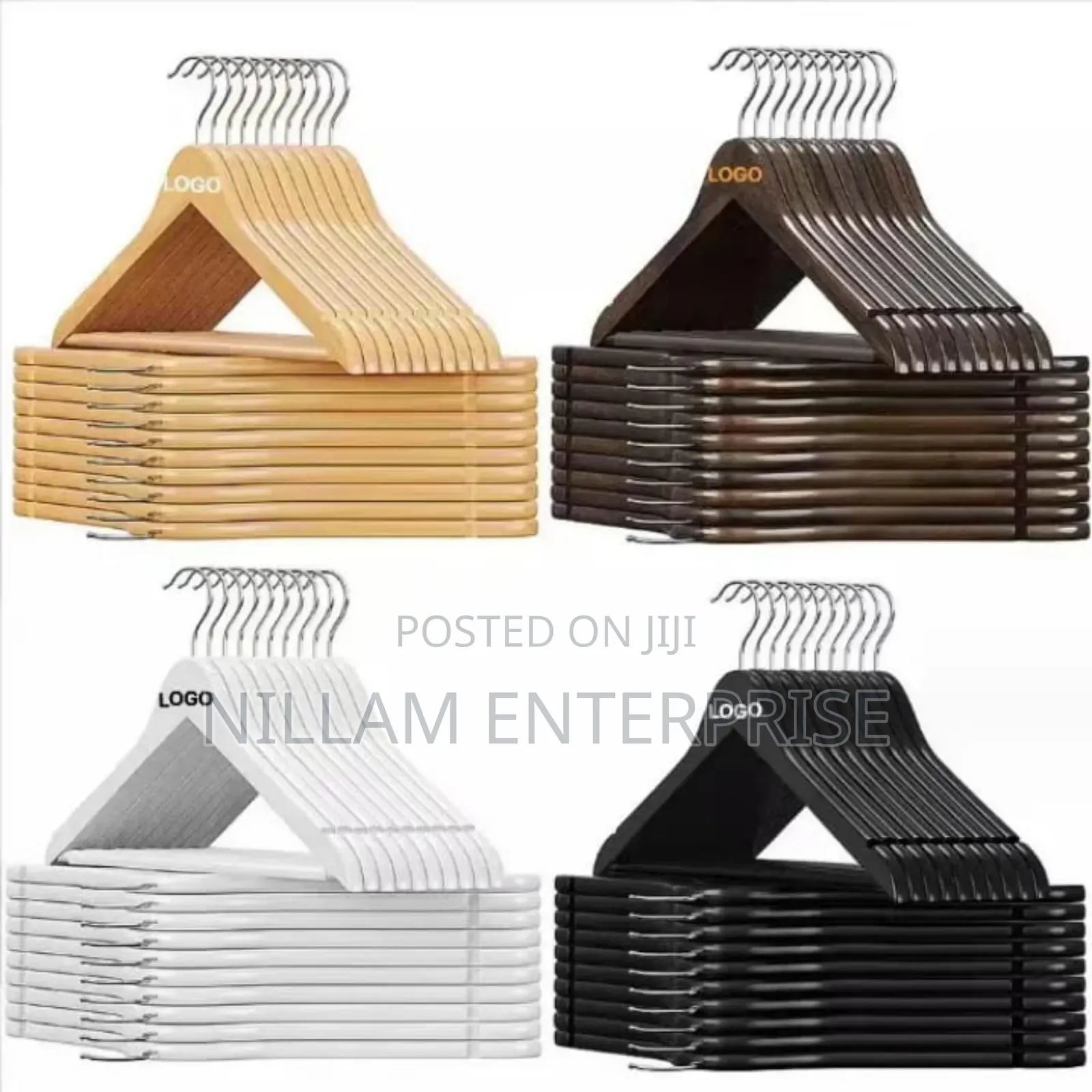 10pcs Wooden Clothes Hangers