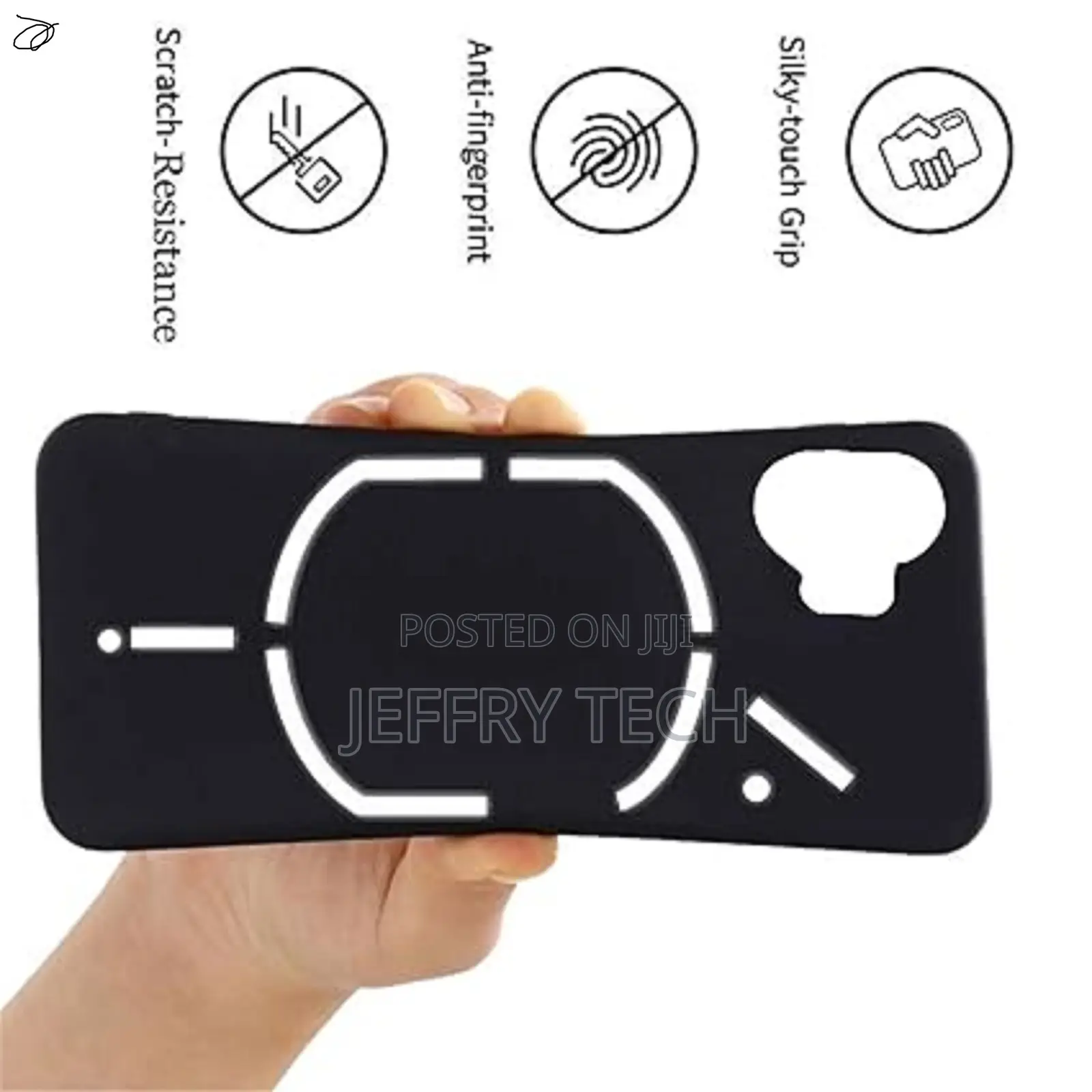 Tistque Soft Silicone Back Cover Case for Nothing Phone 1 Matte