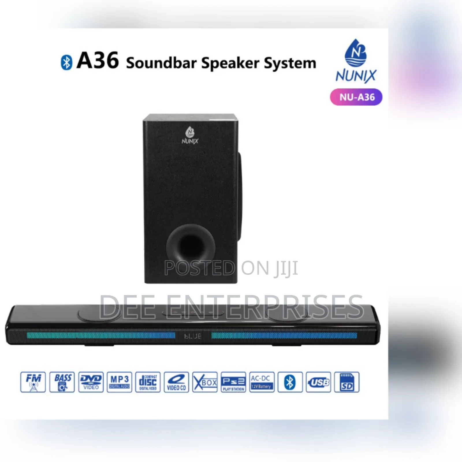 Nunix Soundbar System Model A36
