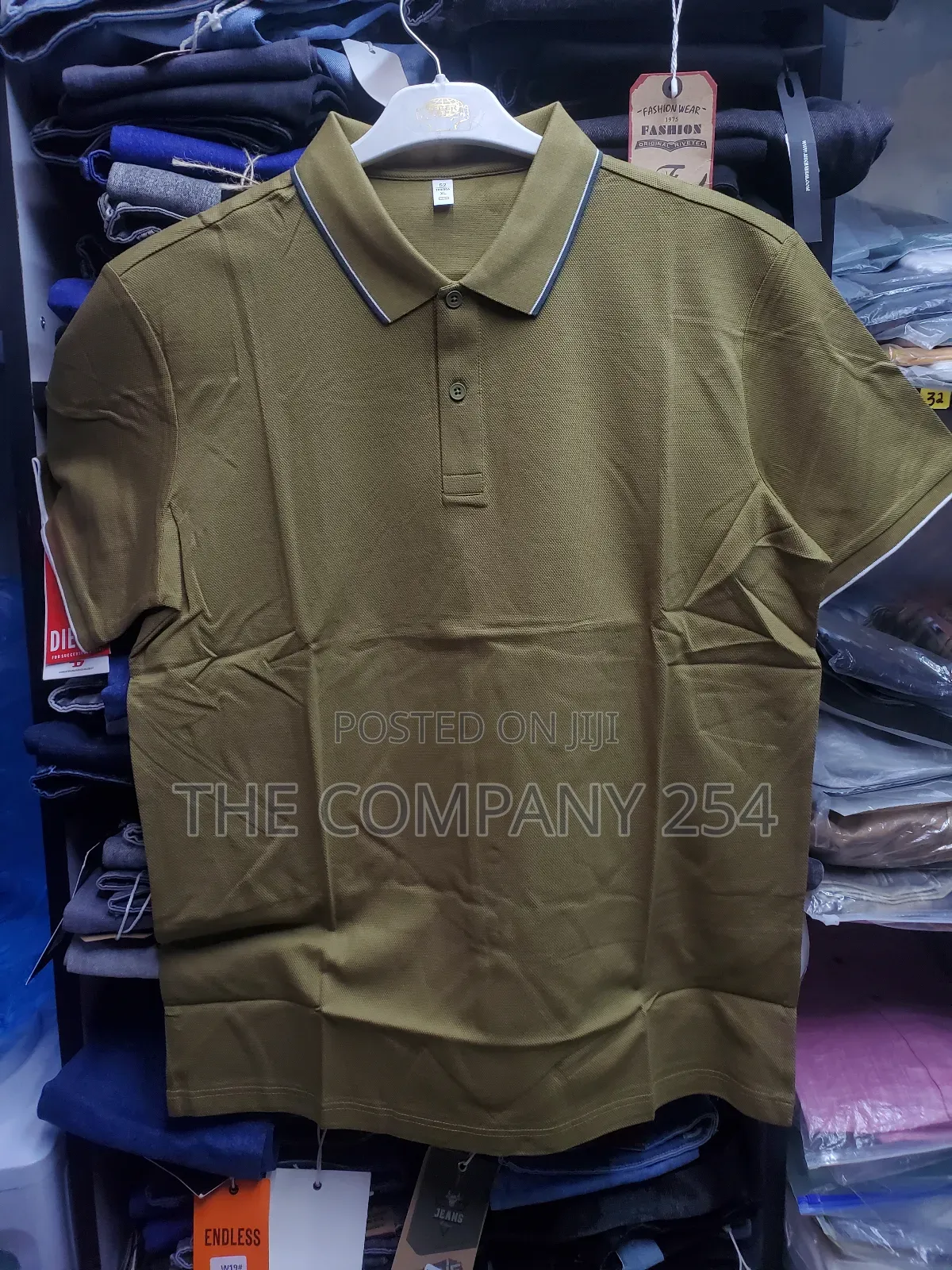 Quality Casual Designer Men Polo Collar Plain Polo