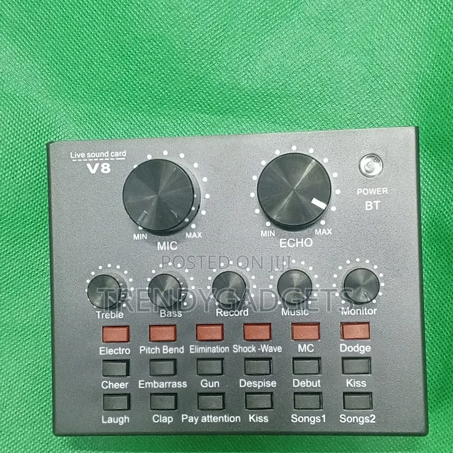 V8 Sound Card for Live Streaming, Recording Karaoke