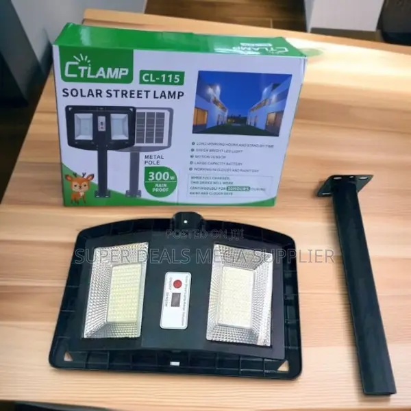 Ctlamp 300w High Durability Solar Street Light With Dusk to Dawn Mode
