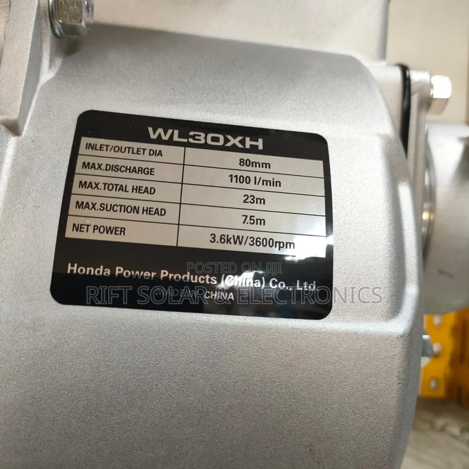 3" Honda Wl30xh Commercial Petrol Engine Water Pump 160gp Agriculture