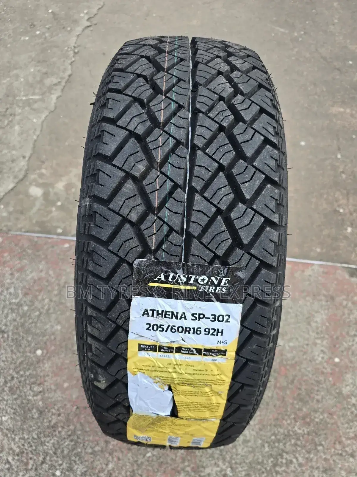 205 /60 R16 Austone Tyres (All Terrein)