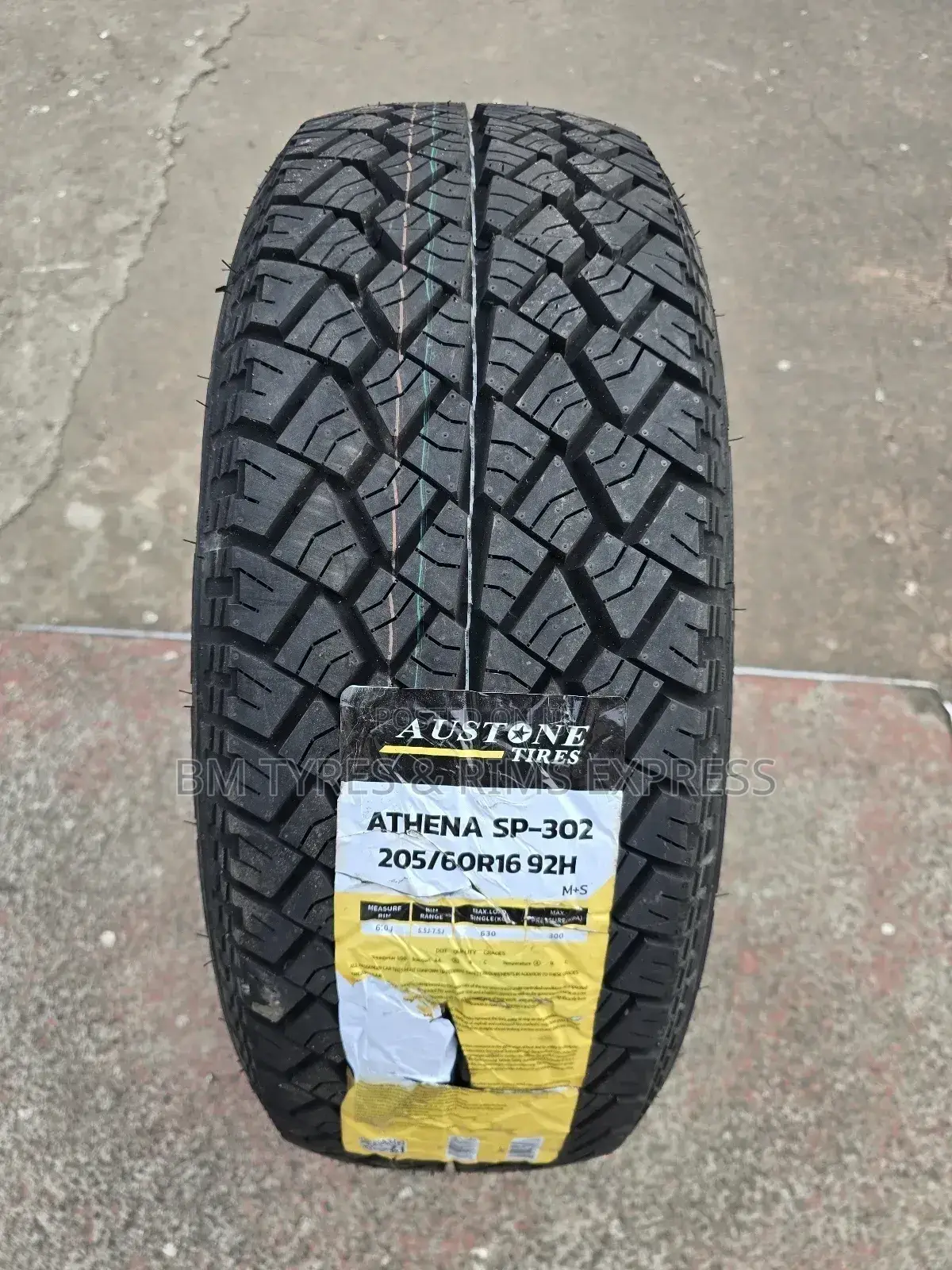 205 /60 R16 Austone Tyres (All Terrein)