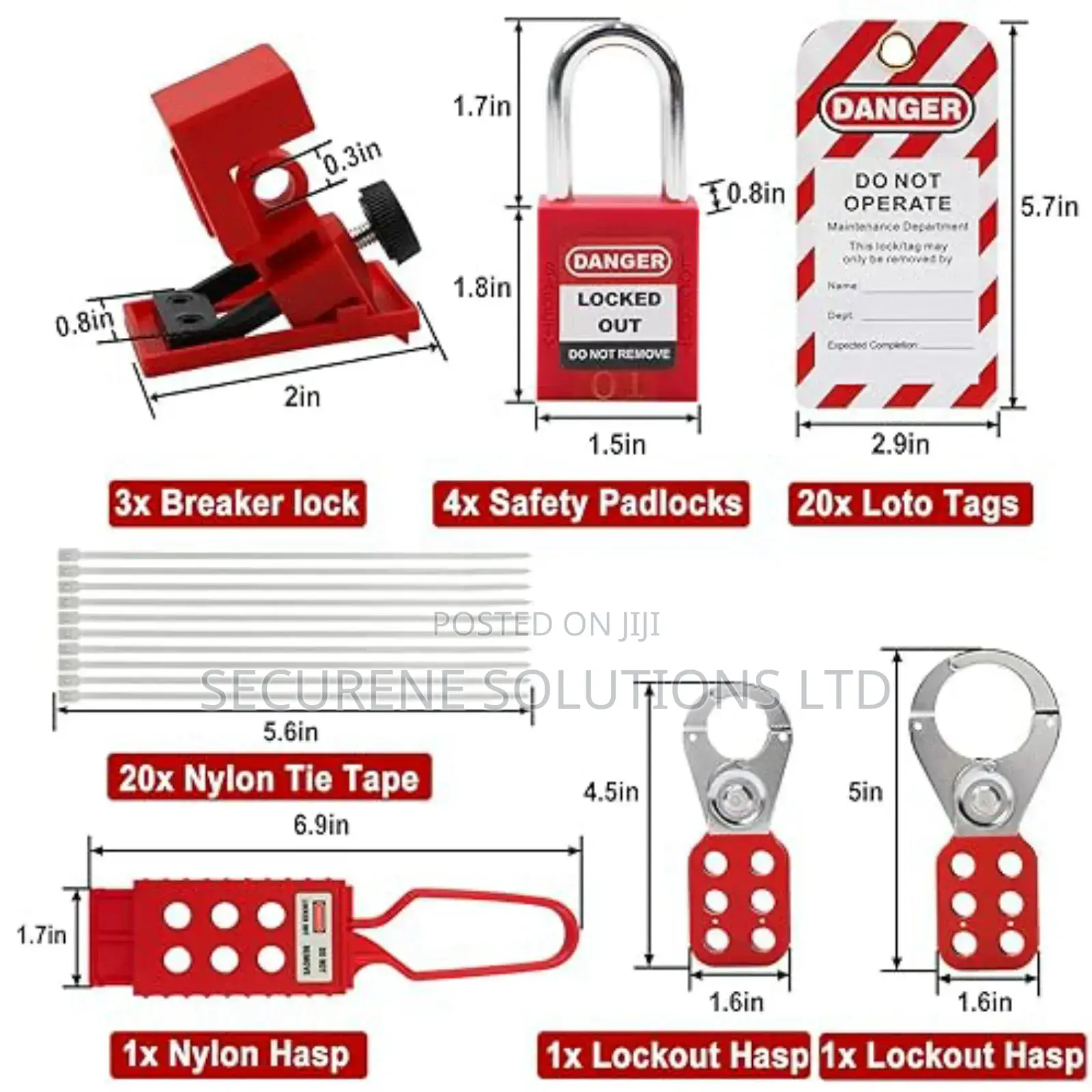 Lototo Kit Lockout Tag Out Kit Electrical