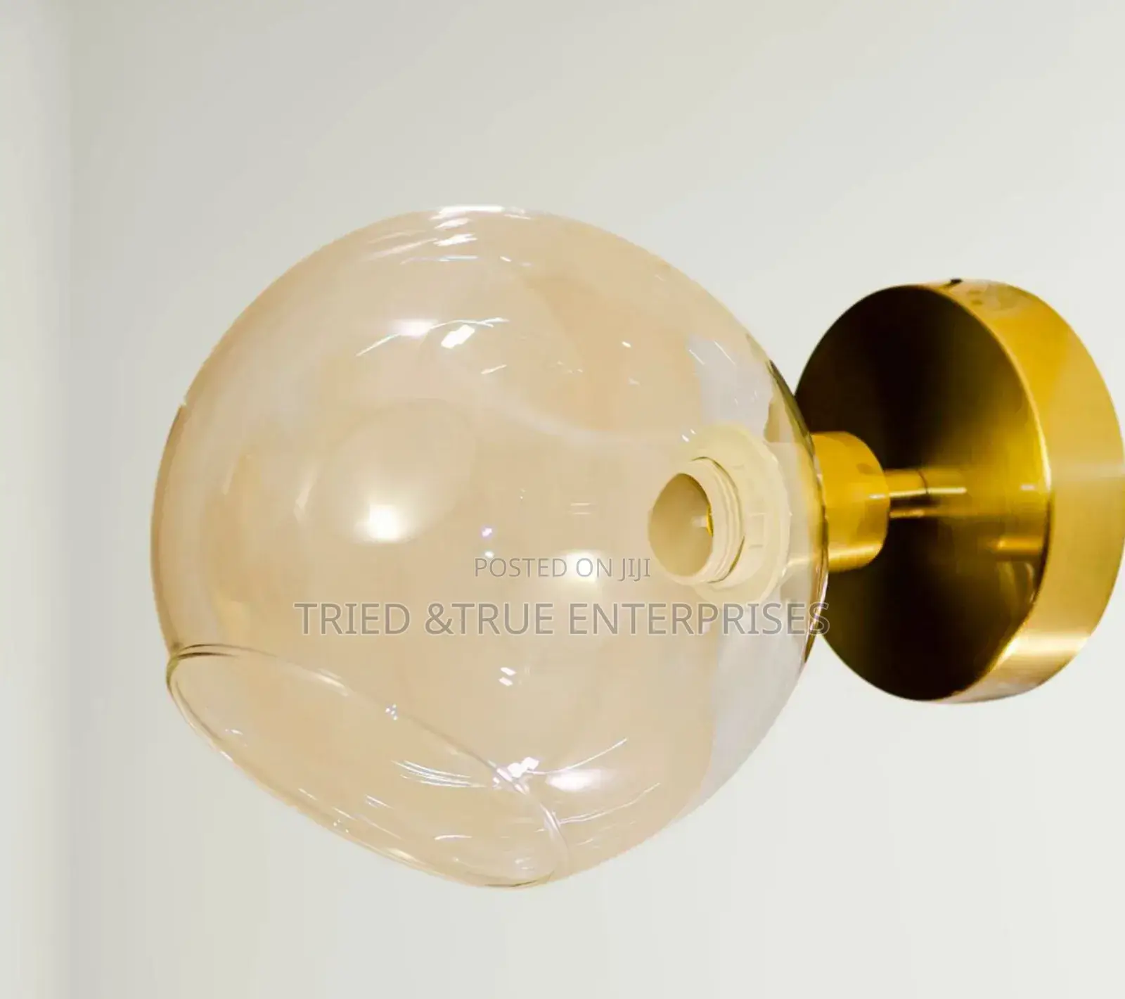 Elegant Modern Gold Toned Glass Wall Brackets Light Tf9m