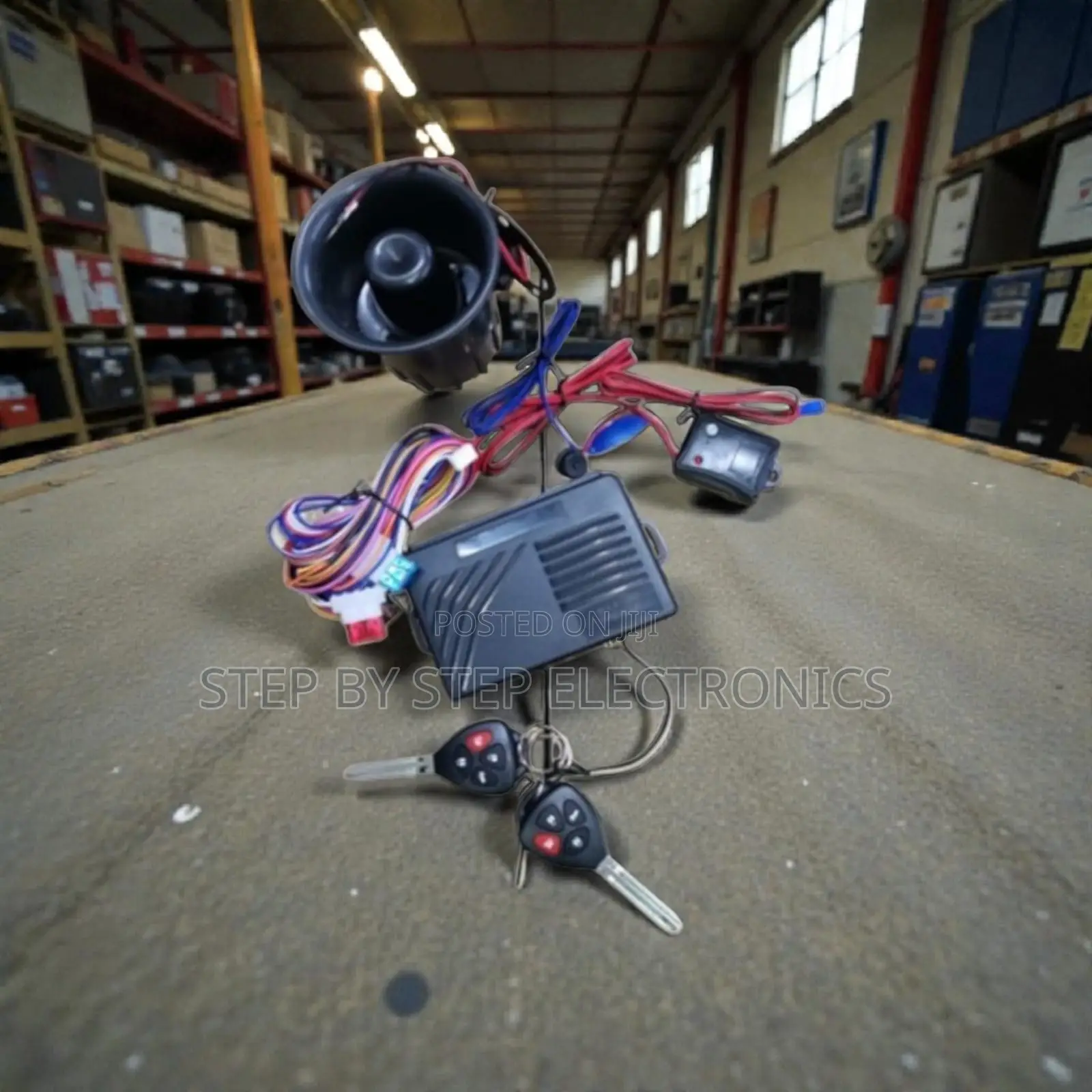 Burglar Car Alarm Kit With Flip Keys and Intelligent Sensor System
