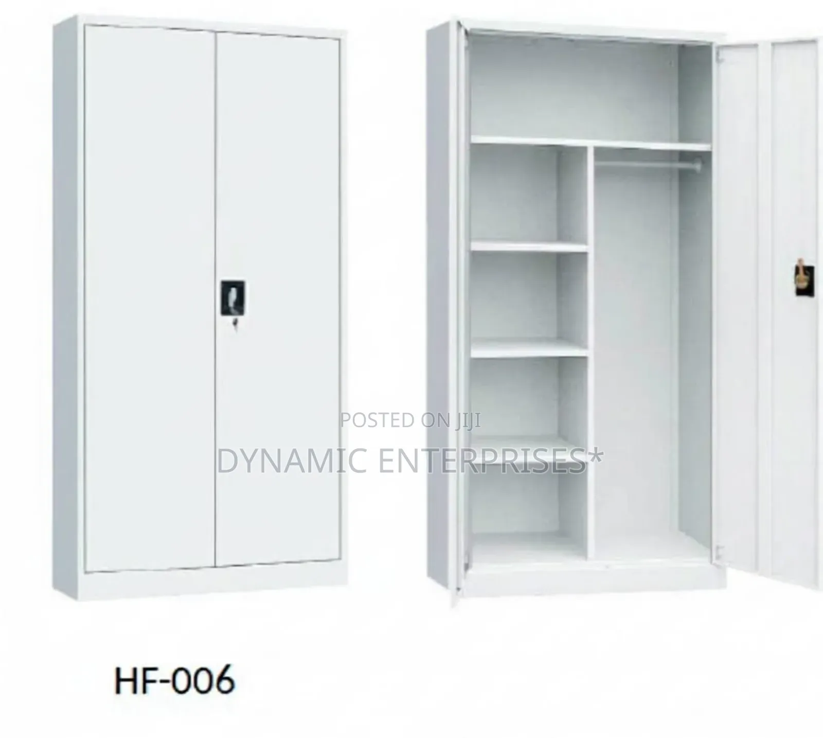 Two-Door Metallic Storage Cabinet