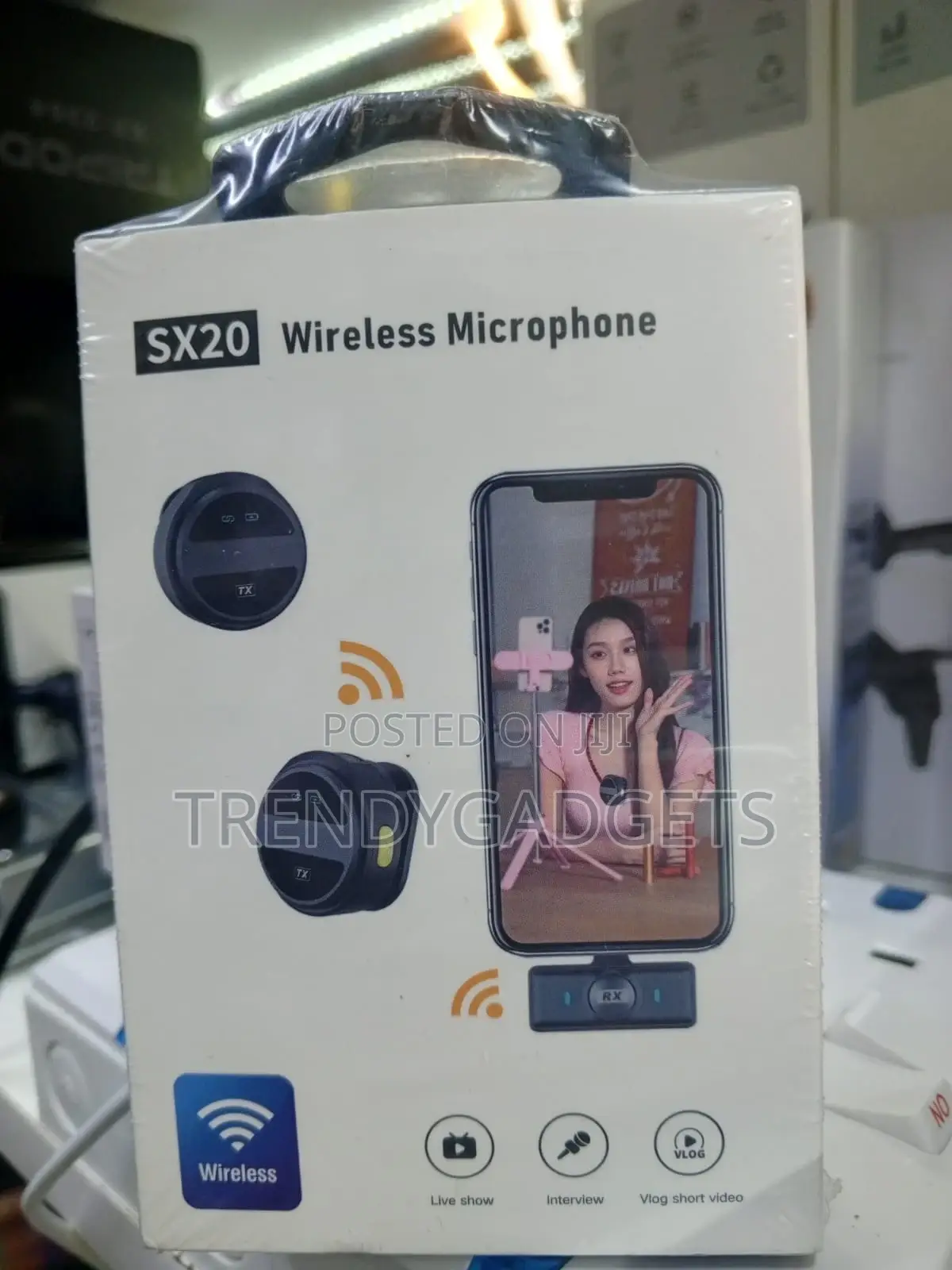 Sx20 Noise-Reduction Wireless Mic for Vlogging Interviews