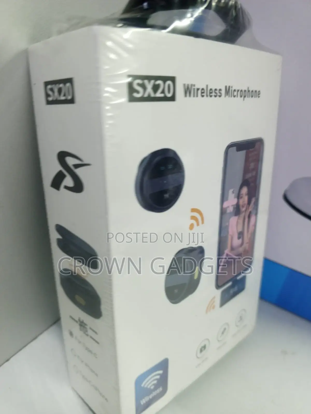 Sx20 Rechargeable Wireless Lapel Mic for Live Streaming