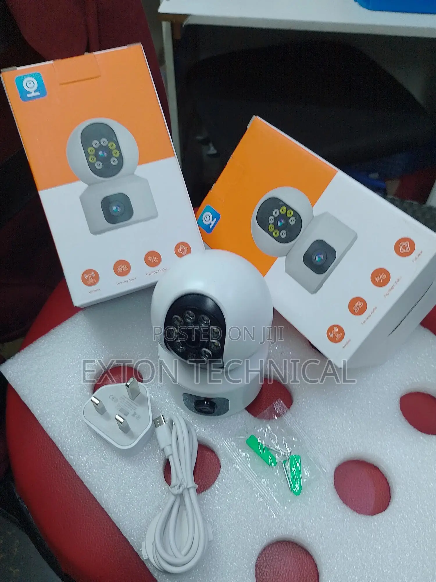 Nanny Baby Monitor Wifi V380 Dual Lens Indoor Camera PTZ