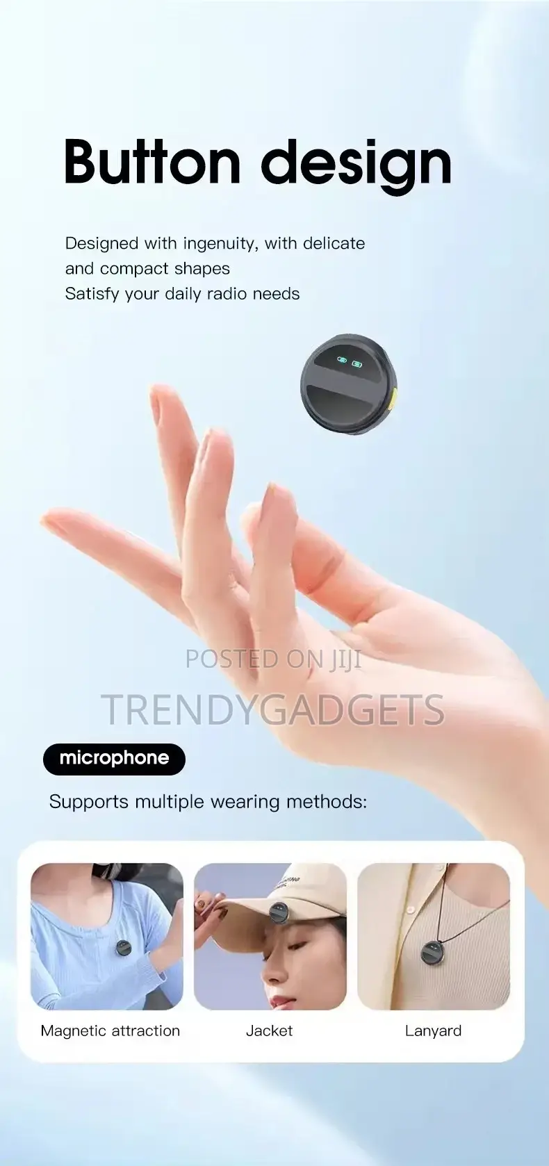 Sx20 Magnetic Wireless Microphone for iPhone Android