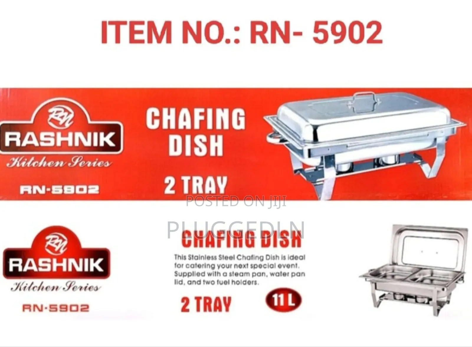 Chafing Dish 11 Litres - 2 Tray
