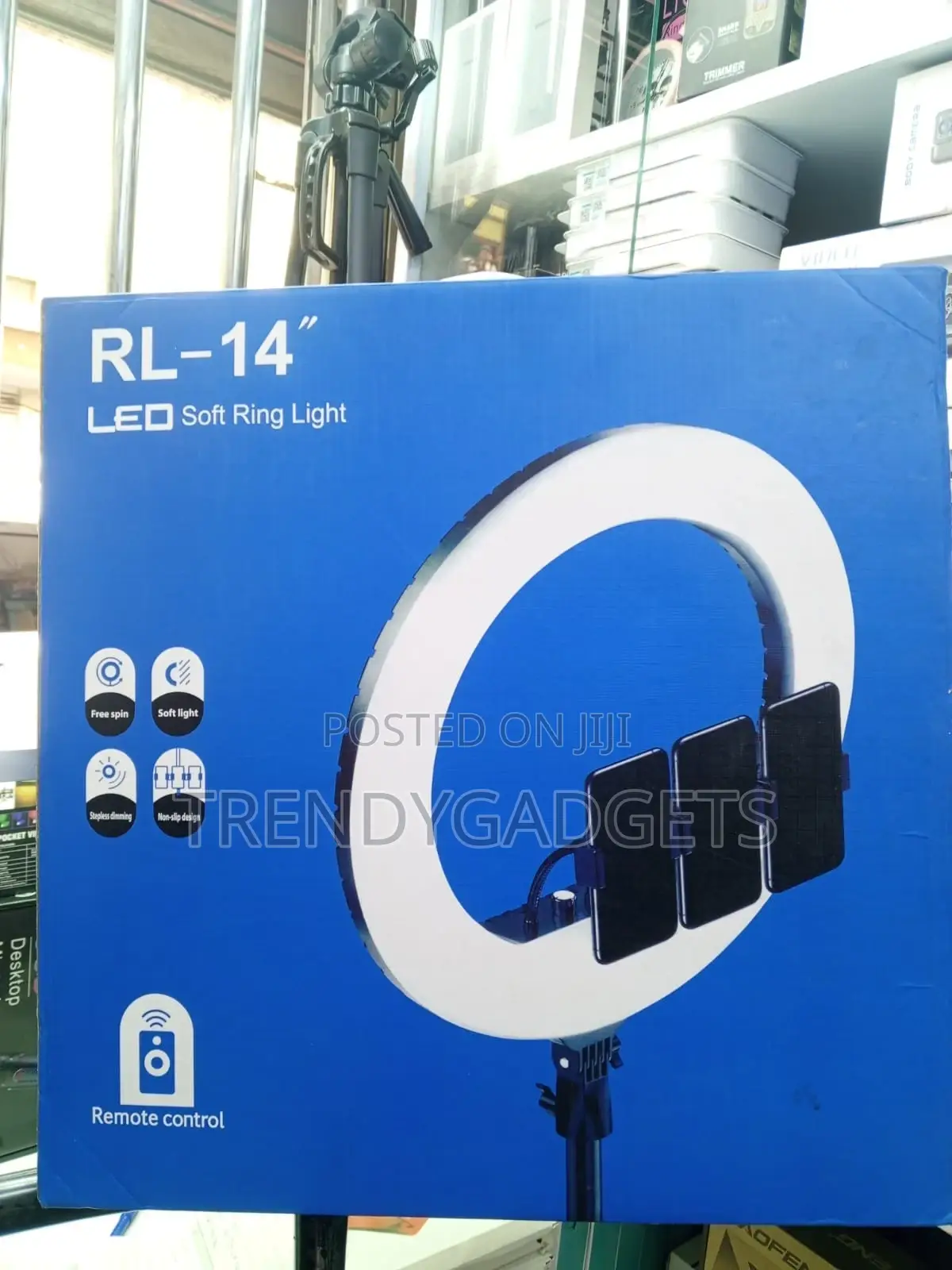 Rl-14 Soft Led Ring Light With Phone Holder Adjustable Color