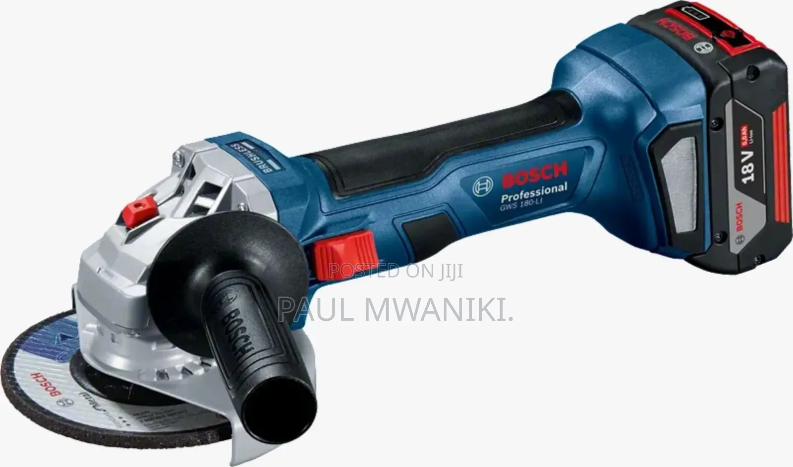 Cordless Angle Grinder Gws 180bli