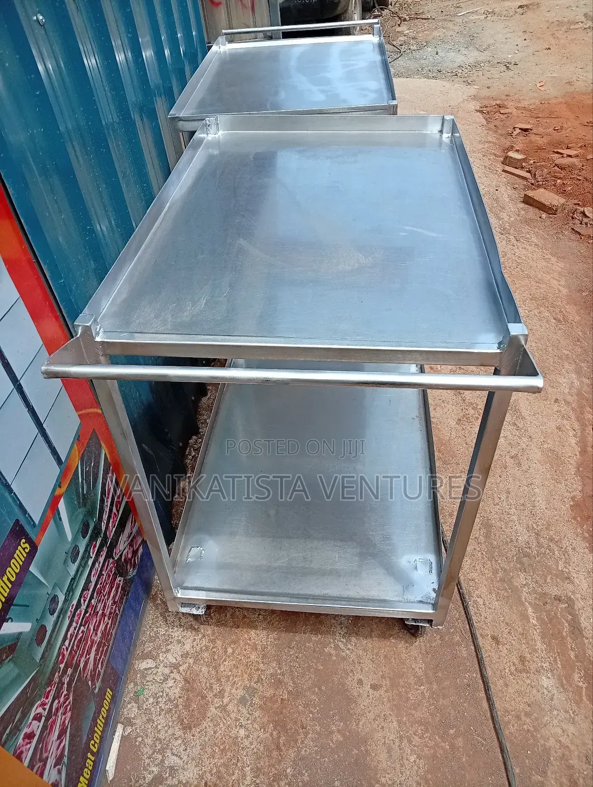Food Trolley Custom Made, Stainless Steel Material