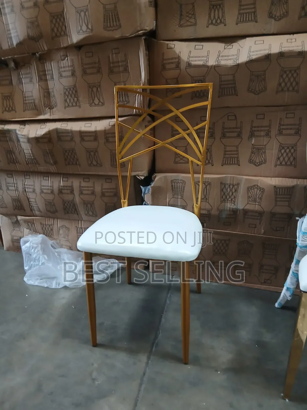 Golden Standings Wedding Chairs