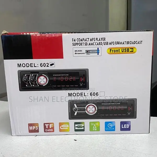 (Model; 602) Bluetooth Car Radio With Remote Control