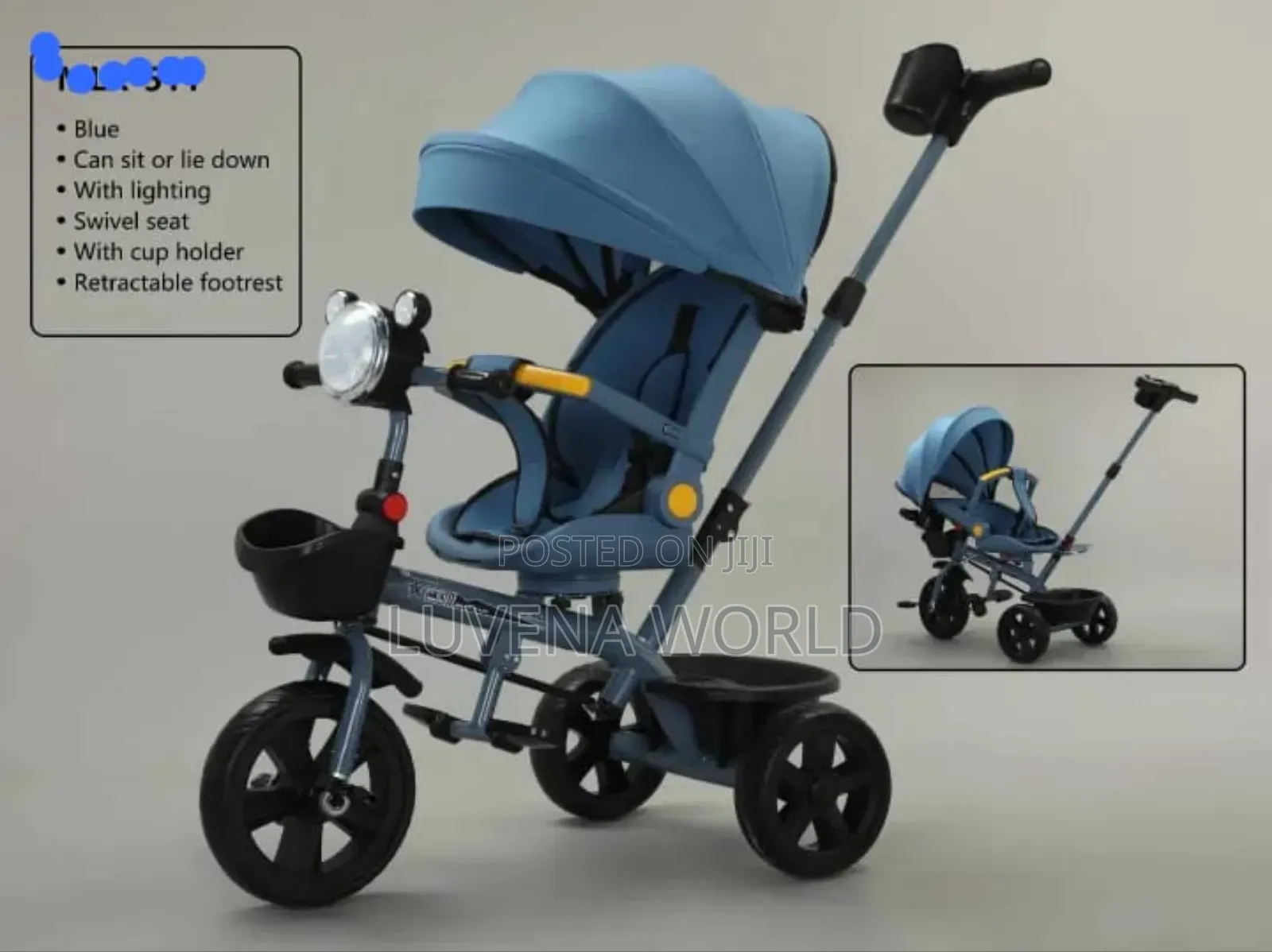 4 I 1 Blue Baby Stroller