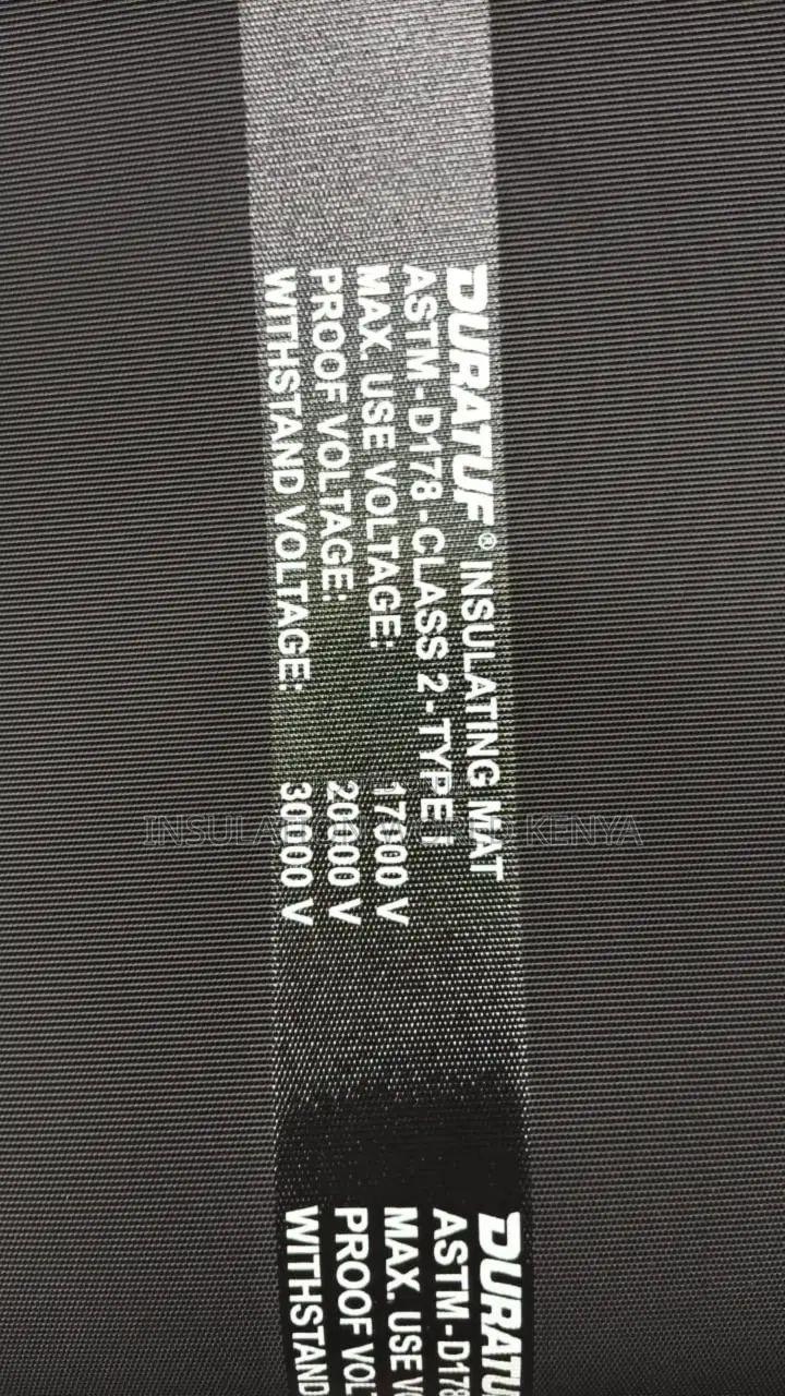 Class 2 Electrical Insulating Mat – Astm High Voltage, 30kv