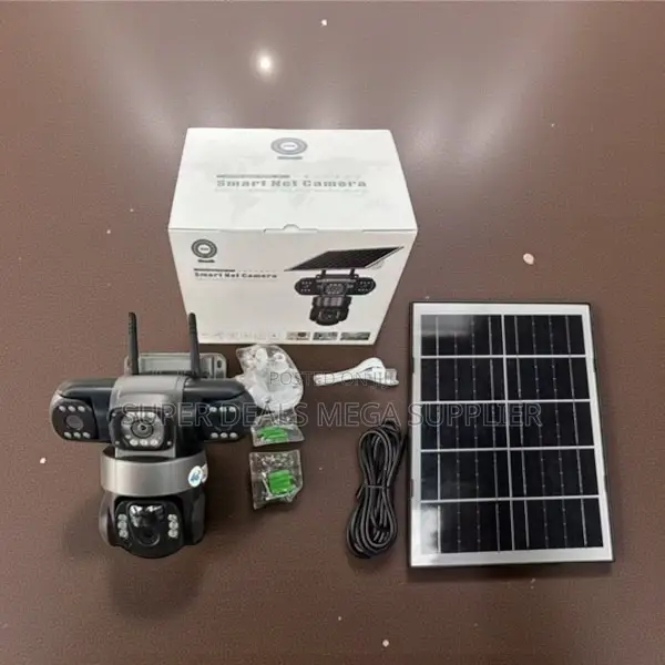 V380 Pro 12mp 4g Outdoor Triple Lens Solar PTZ Camera Night Vision