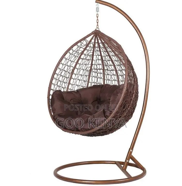 Home Chair; Stylish Hanging Rattan Home Chair With Ergonomic Comfort