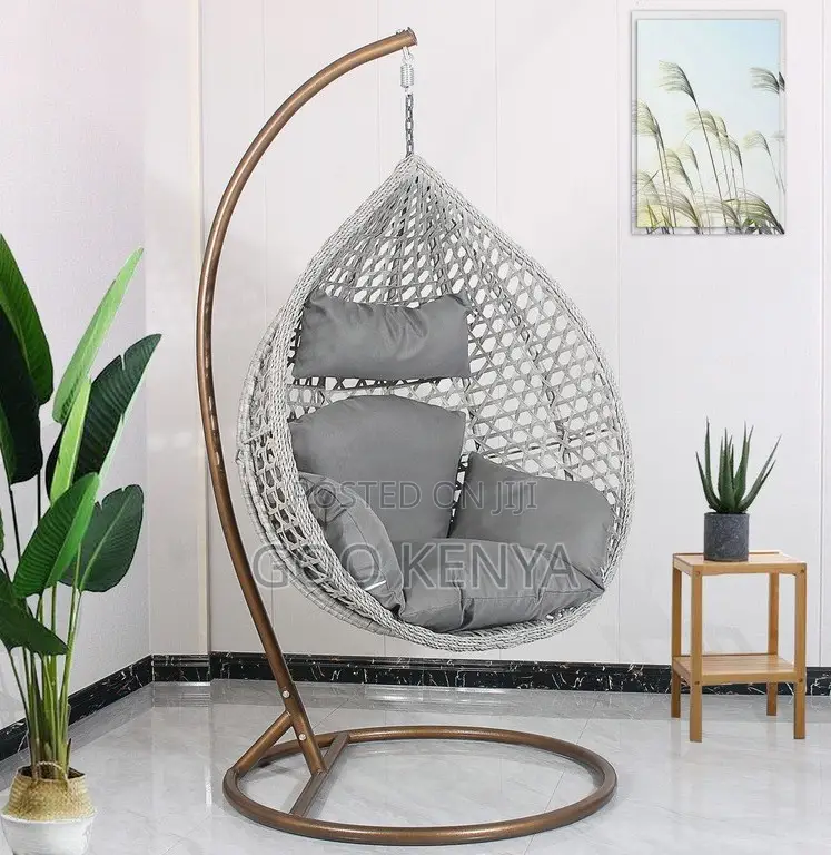 Home Chair; Stylish Hanging Rattan Home Chair With Ergonomic Comfort
