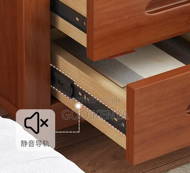 Home Cabinet; Minimalist Solid Wood Bedside Cabinet With File Storage