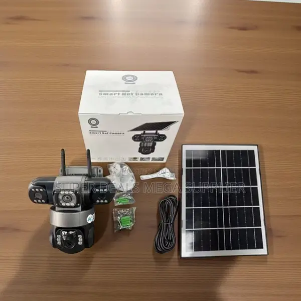 V380 Pro Triple Lens Eyes 4g Solar Camera With Instant Motion Alerts