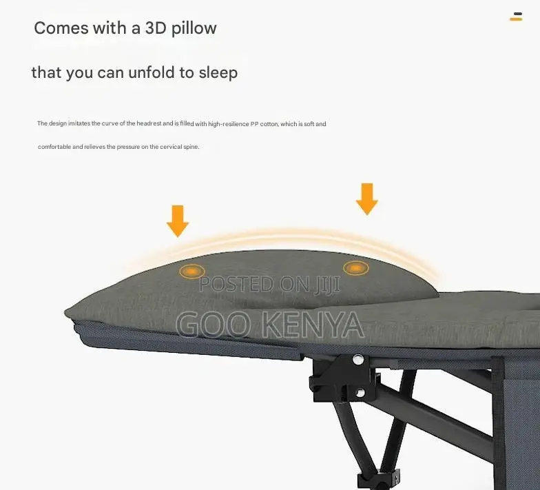Home Chair; Ultra-Comfort Modern Folding Cot With Adjustable Backrest