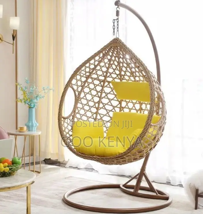 Home Chair; Padded Cushion for Egg-Shaped Hanging Basket Chair