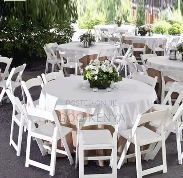 Home Chair; Durable Foldable Plastic Chair for Banquets and Garden Use
