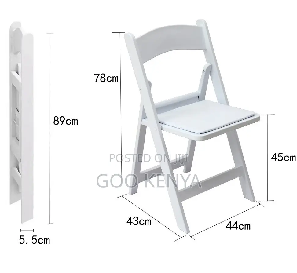 Home Chair; Durable Foldable Plastic Chair for Banquets and Garden Use