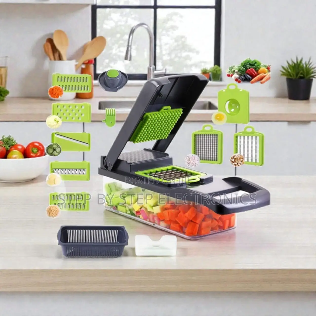 High Quality Longer Lasting 16 In 1 Vegetable Cutter Chopper Slicer