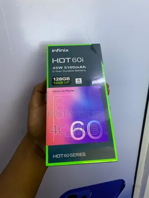 New Infinix Hot 60i 128 GB Silver