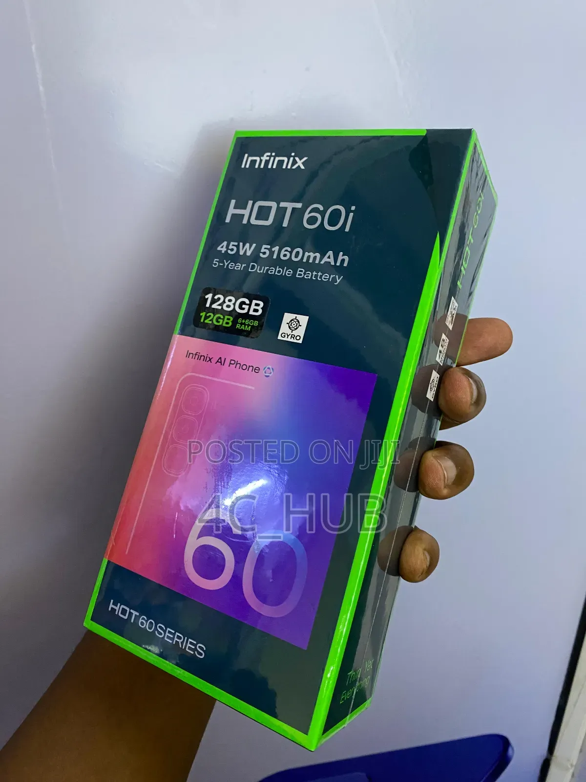 New Infinix Hot 60i 128 GB Silver